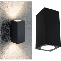 Paulmann Led ulkoseinävalaisin Flame, Musta, Alumiini, Moderni,