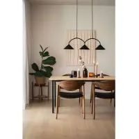 Globen Lighting Pendellampe Curve 3 - Beige - 30X95CM