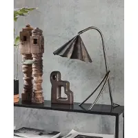 House Doctor Table Lamp, Hdflola, Antique Brown - Brown - 25X17X50CM