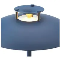 Halo Design Pöytävalaisin , himmennettävä, Sininen, Olohuone, Metalli