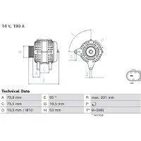 Bosch Vaihtovirtalaturi 0 986 087 180