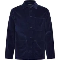 Ralph Lauren for man. 710P06671002 Functional navy corduroy overshirt (L), Casual, Cotton, Long sleeve