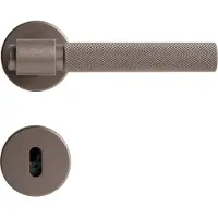 Beslag Design Helix 200 Euro Standard Door Handle With Keyhole - Nupit ja ovenkahvat Alumiini Dark Bronze - 751014-41E