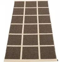 Pappelina , Kudottu Matto Criss Dark Brown 70x150 cm