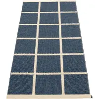 Pappelina Kudottu Matto Criss Dark Blue 70x150 cm