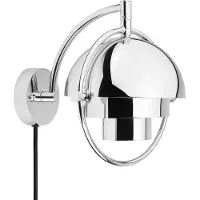 Gubi Multi-Lite seinälamppu Kromi
