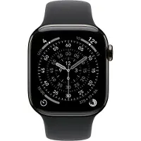Apple Watch 42 mm Urheiluranneke M/L, Musta