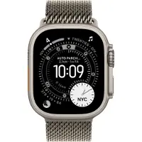 Apple Watch 49mm Titanium Milanese Loop Natural - Small