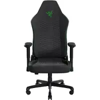 Razer Iskur V2 X - Black Fabric, kangasverhoiltu pelituoli, musta