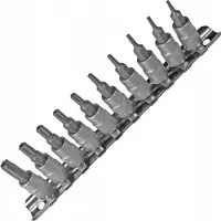 Condor werkzeug Kärki ja hylsysarja C1004/2; 1/4'' 10 kpl.