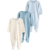 Next Yöpuku kerma / taivaansininen / vaaleansininen / offwhite