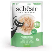 Schesir 24x70g Complements hyytelössä kana ja meribassi kissanruoka
