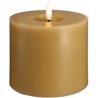 Moods & More LED pillar candle - Melted Honey mustard - 99x100 mm