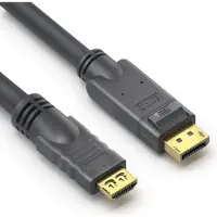 PureLink PureInstall | DisplayPort - HDMI | Max 3840x2160 60Hz 4:4:4 | Musta | 15m