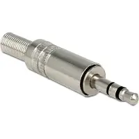 DeLOCK – Stereo plug 3.5 mm 3 pin with bend protection soldering version (65532)