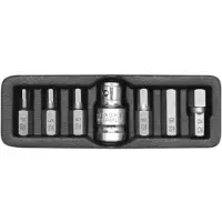 TOYA YATO KUUSIKULMAISET KÄRJET 7 kpl 4-12 mm + SOVITIN 0412