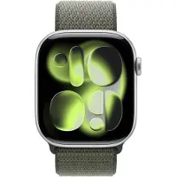 Apple Watch 46 mm -Sport Loop ‑ranneke, Metsänvihreä