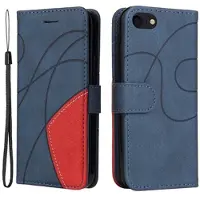 Mtp Products Bi-Color Series iPhone 7/8/SE (2020)/SE (2022) Lompakkokotelo - Sininen