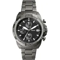 Fossil Bronson Chronograph Smoke Stainless Steel Watch FS5852