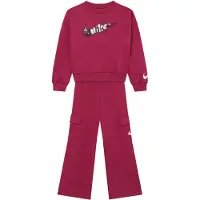 Nike French Terry Pant Set - Burgundy - 74/80