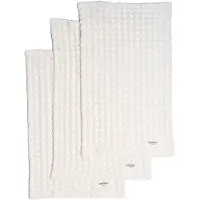 THE ORGANIC COMPANY Big Waffle Wash Cloth (Pack Of 3 Pcs) - White - ONE SIZE x 25