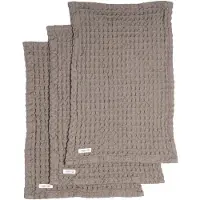 THE ORGANIC COMPANY Big Waffle Wash Cloth (Pack Of 3 Pcs) - Brown - ONE SIZE x 25