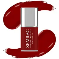 Semilac UV Gel Polish One Step 3in1 Glossy S575 Dark Red