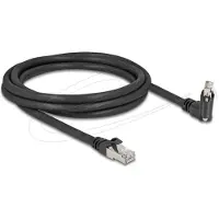 DeLOCK 80918, 2 m, Cat6, S/FTP (S-STP), RJ-45, RJ-45, Musta