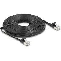 DeLOCK 81169, 10 m, Cat6a, U/FTP (STP), RJ-45, RJ-45, Musta