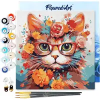 Figure'd Art Mini numeromaalaus Fantasy Cat