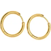 Timi Of Sweden Hollie Hoop Earrings Stainless Steel Gold 13mm