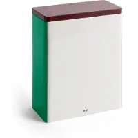 HAY Tin Container säilytyspurkki x-large Off white-burgundy-green