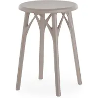 Kartell A.I. Light Jakkara 45 Cm - Jakkarat Kierrätetty Termoplastinen Tekninen Polymeeri Harmaa - 05901GR