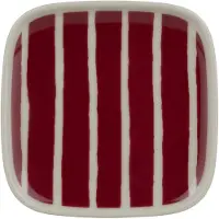 Marimekko Piccolo Plate 10X10Cm - Burgundy - 10X 10CM