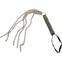 Rimba Metallinen Flogger-piiska Ketjuilla - Black