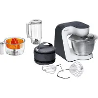 Bosch MUM5 StartLine MUM50123 -yleiskone, 800 W, 3,9 L, oranssi/hopea/läpinäkyvä/valkoinen