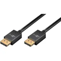 Goobay DisplayPort 2.1/2.0 thin - 2m - Musta
