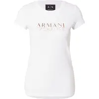 Armani Exchange for woman. XW001837AF16294U0002 White logo T-shirt (XS), Casual, Cotton, Short sleeve