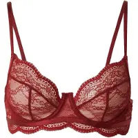 Hunkemoller Rintaliivi 'ISABELLE' karmiininpunaine