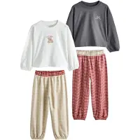 Next Yöpuku beige / grafiitti / kirsikanpunainen / munankuori