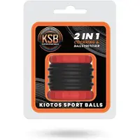 Vuxen KSB 2in1 Silicone Cockring & Stretcher Black