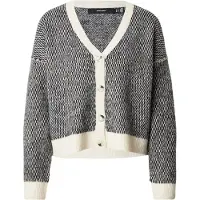 Vero Moda Neuletakki 'VMFELIZE' ecru / musta