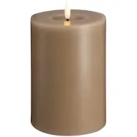 Moods & More LED pillar candle - Melted Sand - 99x150 mm