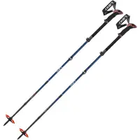 LEKI Sherpa FX Carbon, hiihtosauvat, tummansininen/punainen