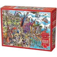 Cobble Hill Palapelit DoodleTown: Viking Village 1000 palaa, Cobble Hill