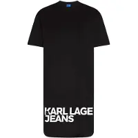 Karl lagerfeld JEANS Mekko musta / valkoinen