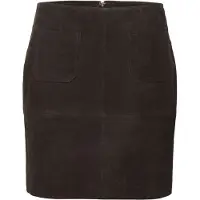 Kaffe Karachel Suede Skirt - Brown - 44