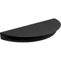 MOEBE Half Moon Shelf, Black, Large - Black - L:40CM