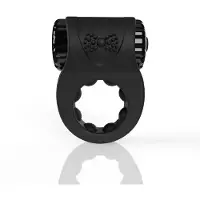 Screaming O Big O Ritz Rechargeable Vibrating Ring – Musta