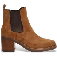 Alpe for woman. 553111 Dakota brown leather ankle boots (41), 3 to 5 cm, None, Casual